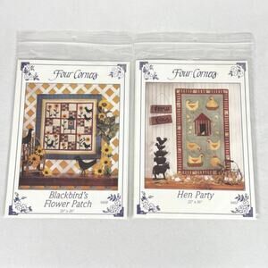 2 Vintage 90s Four Corners Quilt Pattern